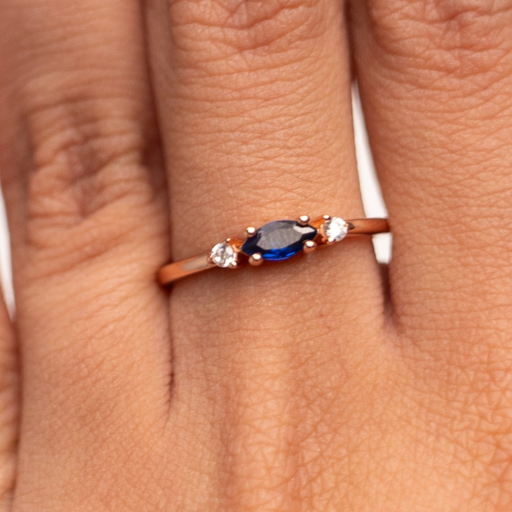 Ocean Hues Baguette Ring