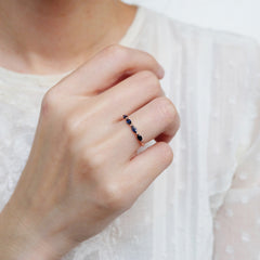 Infinity Spark Sapphire Ring