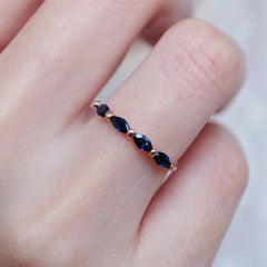 Infinity Spark Sapphire Ring