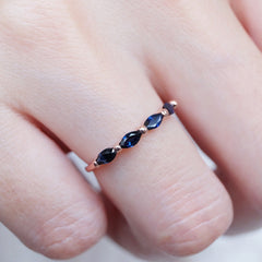 Infinity Spark Sapphire Ring