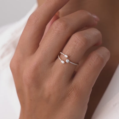 Open Horizon Marquise Ring